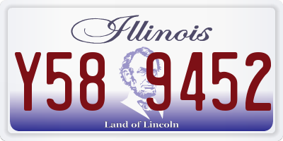 IL license plate Y589452
