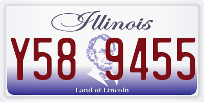 IL license plate Y589455