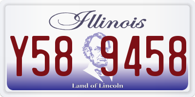 IL license plate Y589458