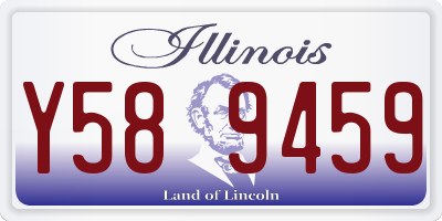 IL license plate Y589459
