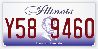 IL license plate Y589460