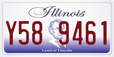 IL license plate Y589461