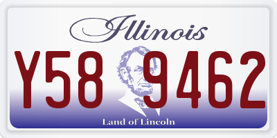 IL license plate Y589462