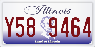 IL license plate Y589464
