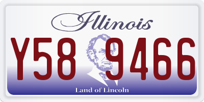 IL license plate Y589466