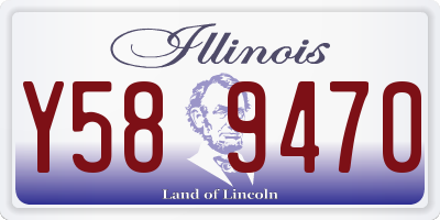 IL license plate Y589470