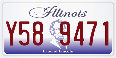 IL license plate Y589471