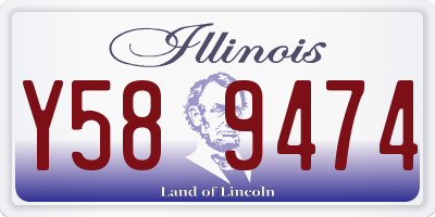 IL license plate Y589474