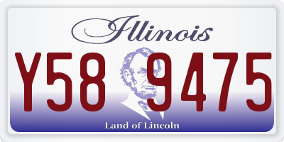 IL license plate Y589475