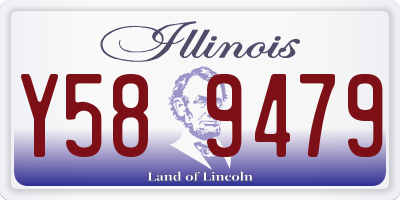 IL license plate Y589479