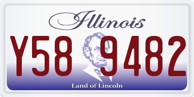 IL license plate Y589482