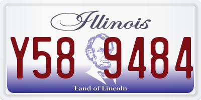 IL license plate Y589484