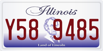 IL license plate Y589485