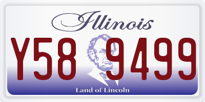 IL license plate Y589499