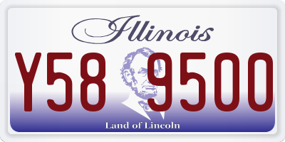 IL license plate Y589500