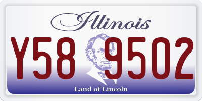 IL license plate Y589502