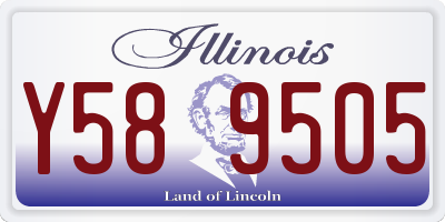 IL license plate Y589505