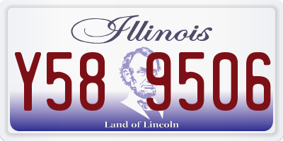 IL license plate Y589506