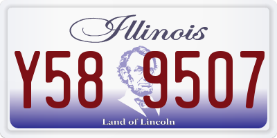 IL license plate Y589507