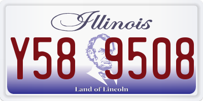 IL license plate Y589508