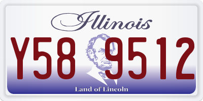 IL license plate Y589512