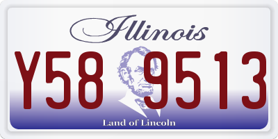 IL license plate Y589513