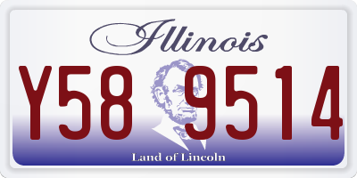IL license plate Y589514