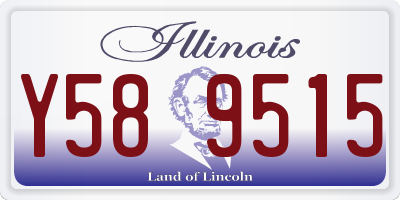 IL license plate Y589515