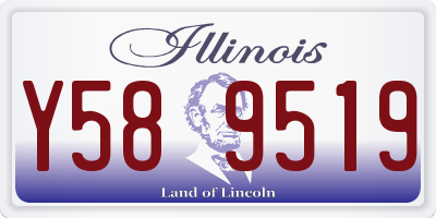 IL license plate Y589519