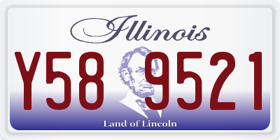 IL license plate Y589521