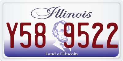 IL license plate Y589522