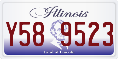 IL license plate Y589523