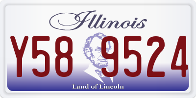 IL license plate Y589524