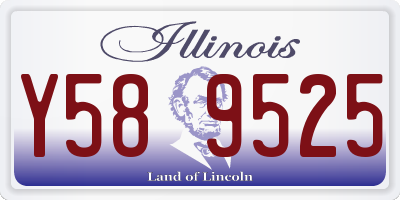 IL license plate Y589525