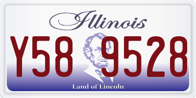 IL license plate Y589528