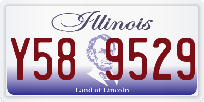 IL license plate Y589529