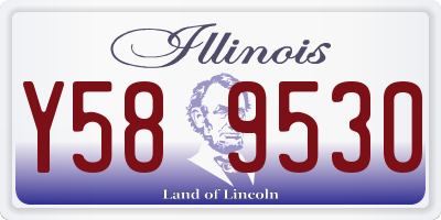 IL license plate Y589530