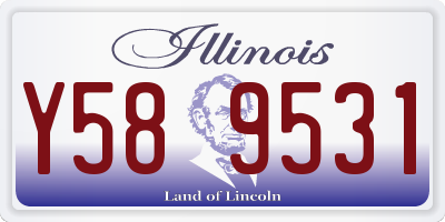 IL license plate Y589531