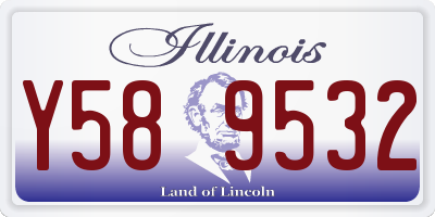 IL license plate Y589532
