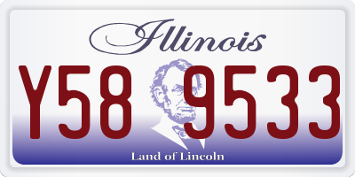 IL license plate Y589533