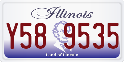 IL license plate Y589535