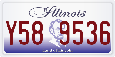 IL license plate Y589536