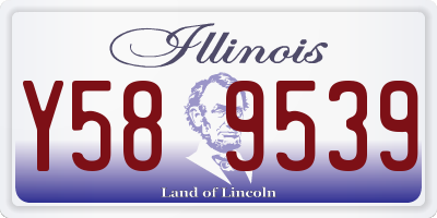 IL license plate Y589539