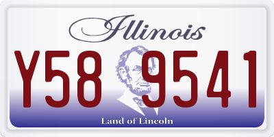 IL license plate Y589541
