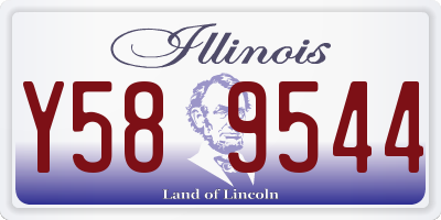 IL license plate Y589544