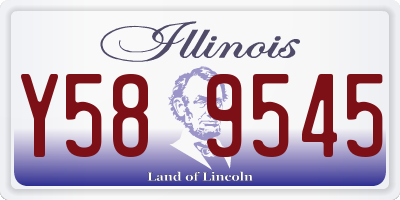 IL license plate Y589545