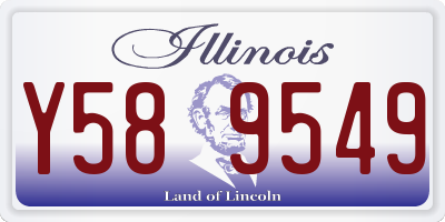 IL license plate Y589549