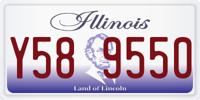 IL license plate Y589550