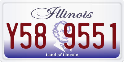 IL license plate Y589551