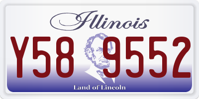 IL license plate Y589552